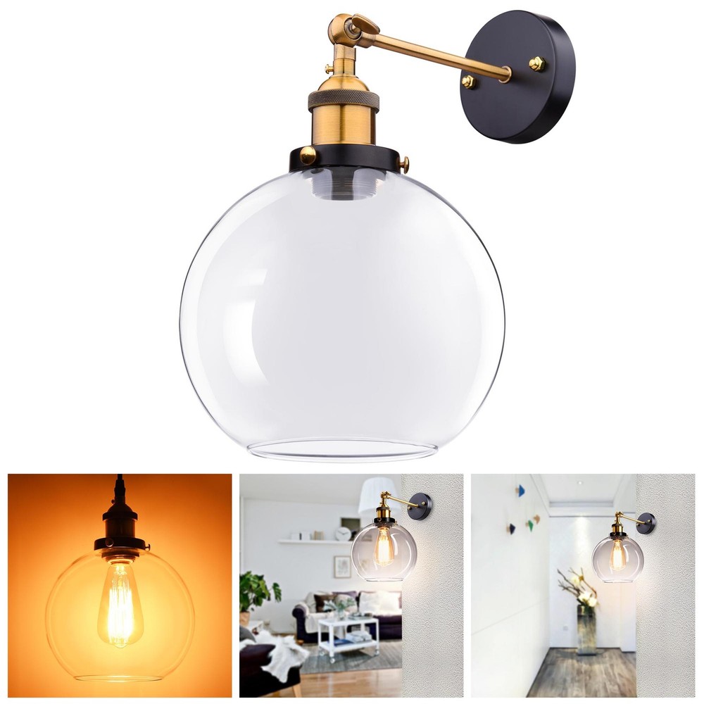 8inch Ball Shape Glass Wall-mounted Light