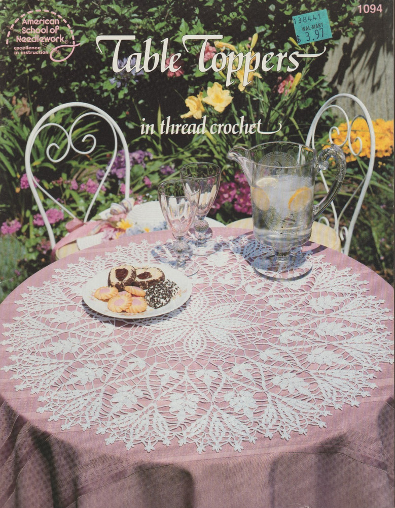 Table Toppers - CROCHET PATTERN - Doiley Doilies - American Needlework #1094