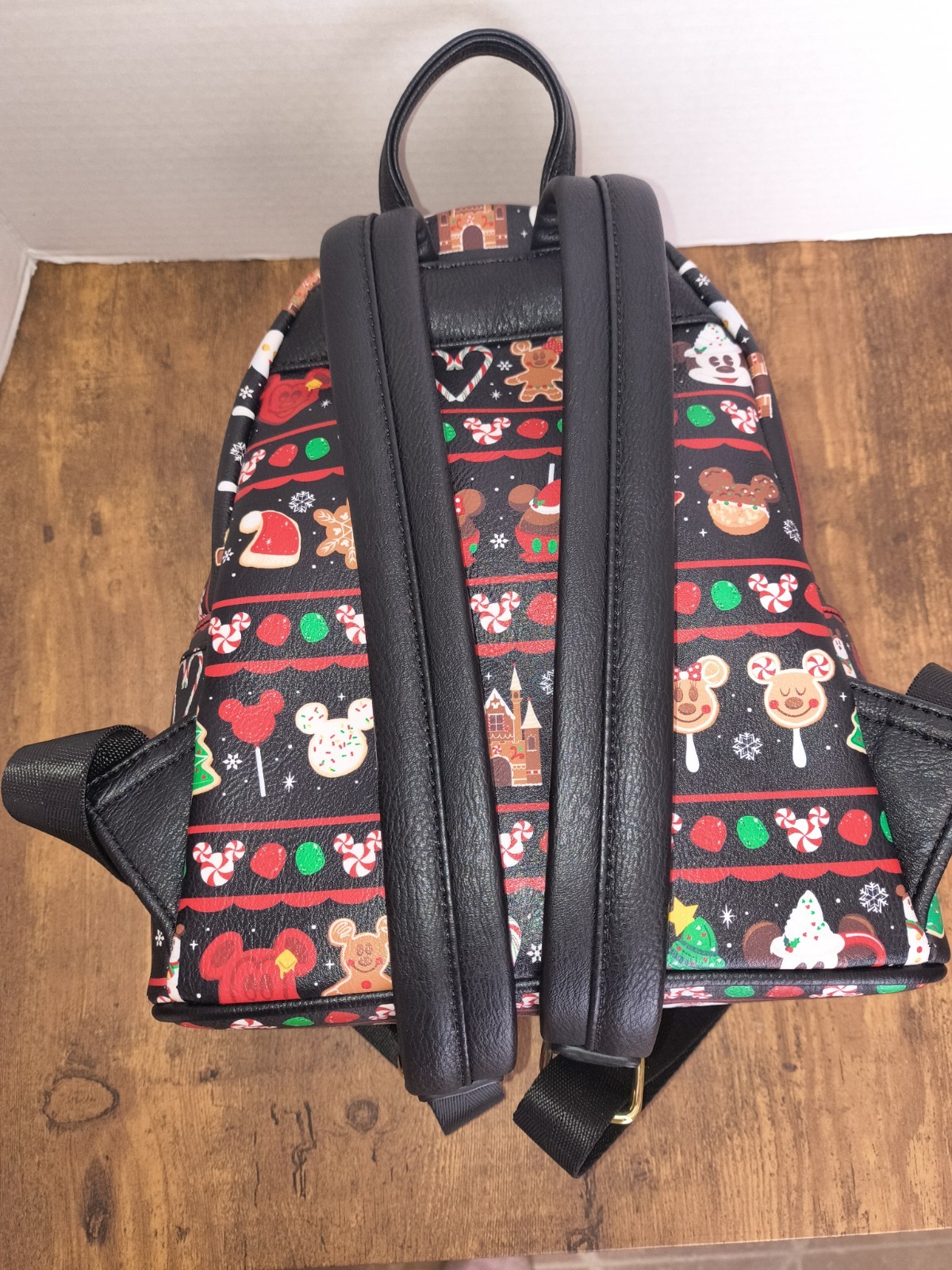 Loungefly Disney Parks Mickey & Minnie Christmas Holiday Snacks Mini Backpack