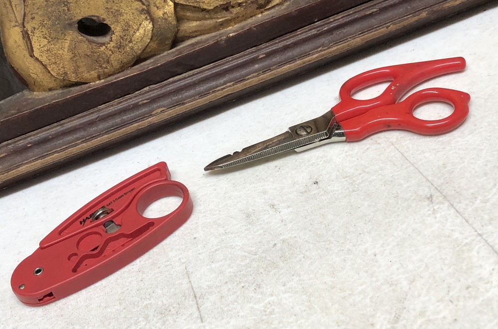 Harris Cat 5 Cable Stripper & Harris Scissors