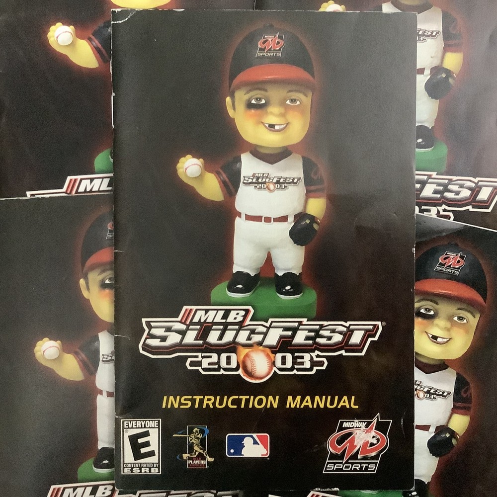 MLB Slugfest 2003 PS2 PlayStation 2 Instruction Manual Only