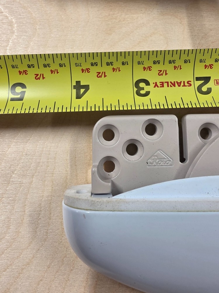 GU Casement Operator Split Arm { Right Hand } White - With Folding Crank Handle