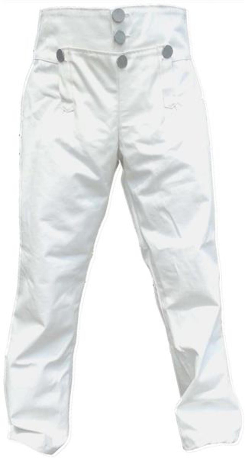 Reproduction Revolutionary War Era Trousers for Reenactors - WHITE