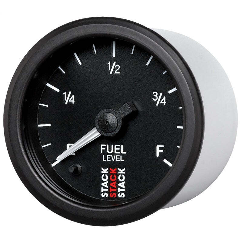AutoMeter ST3315 Stack Instruments 52mm Pro Stepper Motor Fuel Level Gauge Black