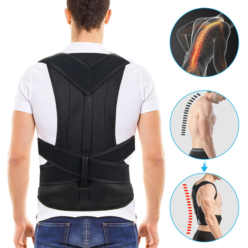 Adjustable and Fully Back Support Improve Back Posture and Lumbar Support