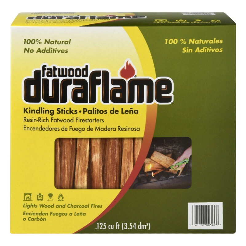 Duraflame Fatwood Resin-Rich Kindling Stick,Fire Starters,Light Wood or Charcoal
