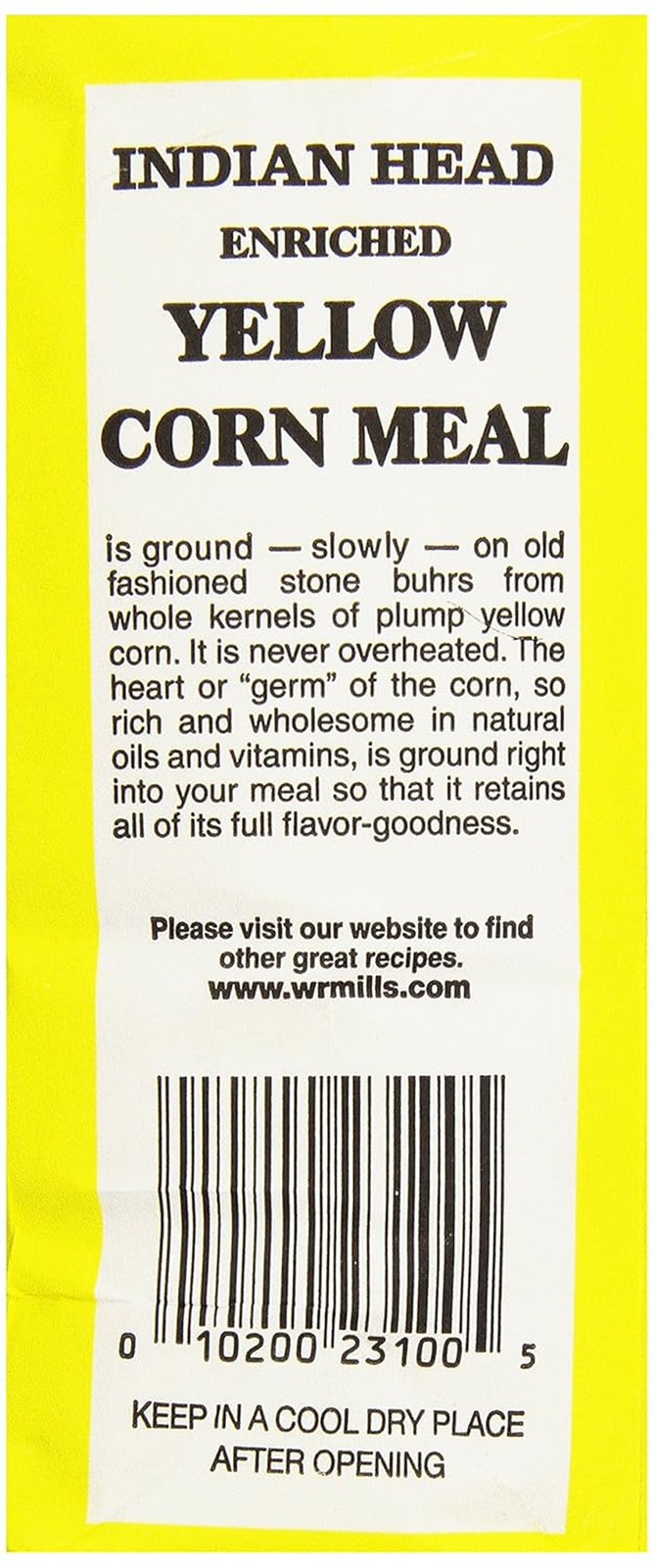 Indian Head Yellow Corn Meal, 32 Oz.