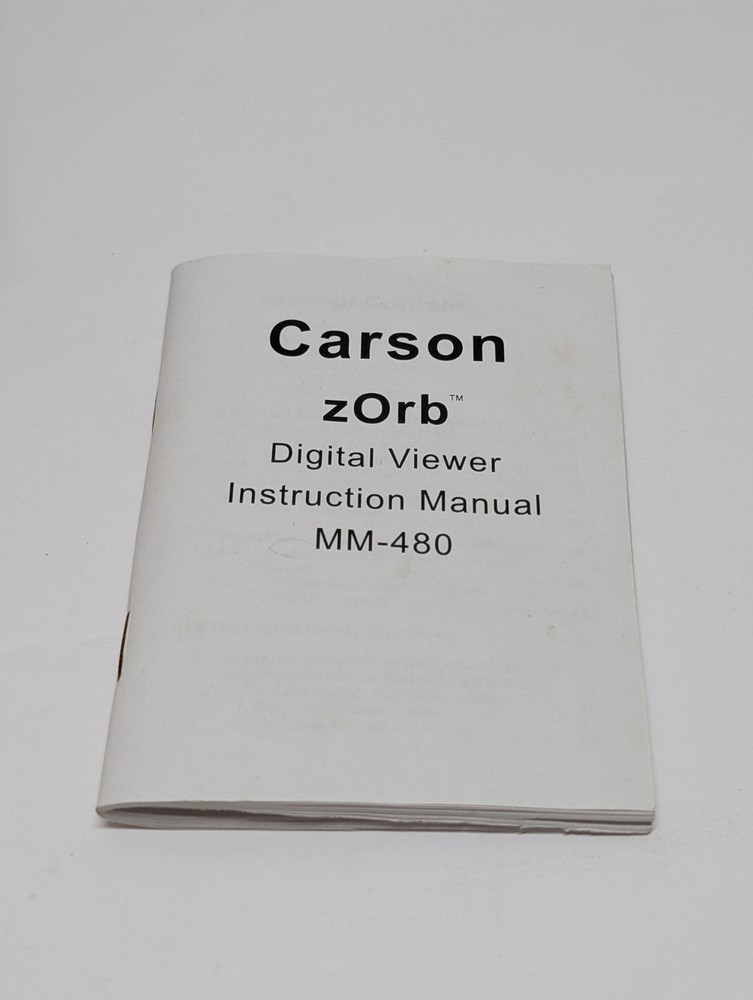 Carson Zorb 35X Digital Microscope MM-480 Camera Video Capture - Works