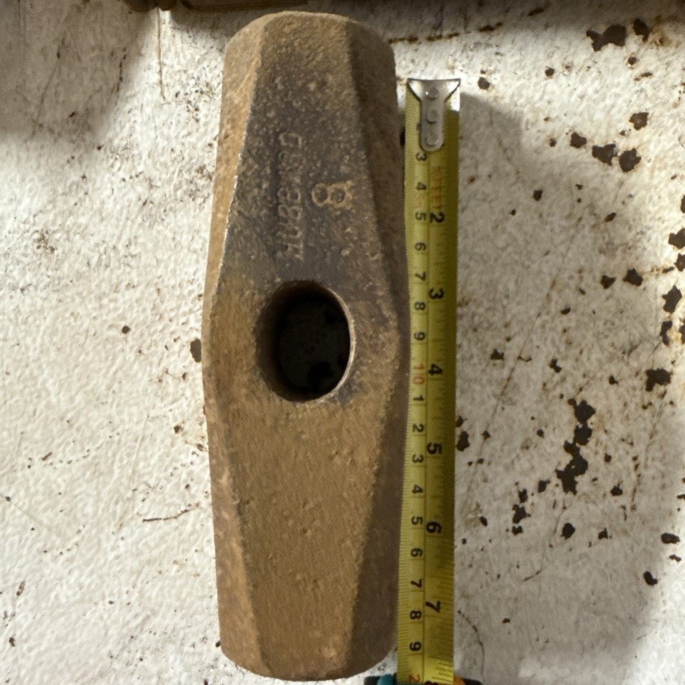 Hubbard Nevada Pattern Long Striking Sledge 8lb Hammer Head Antique