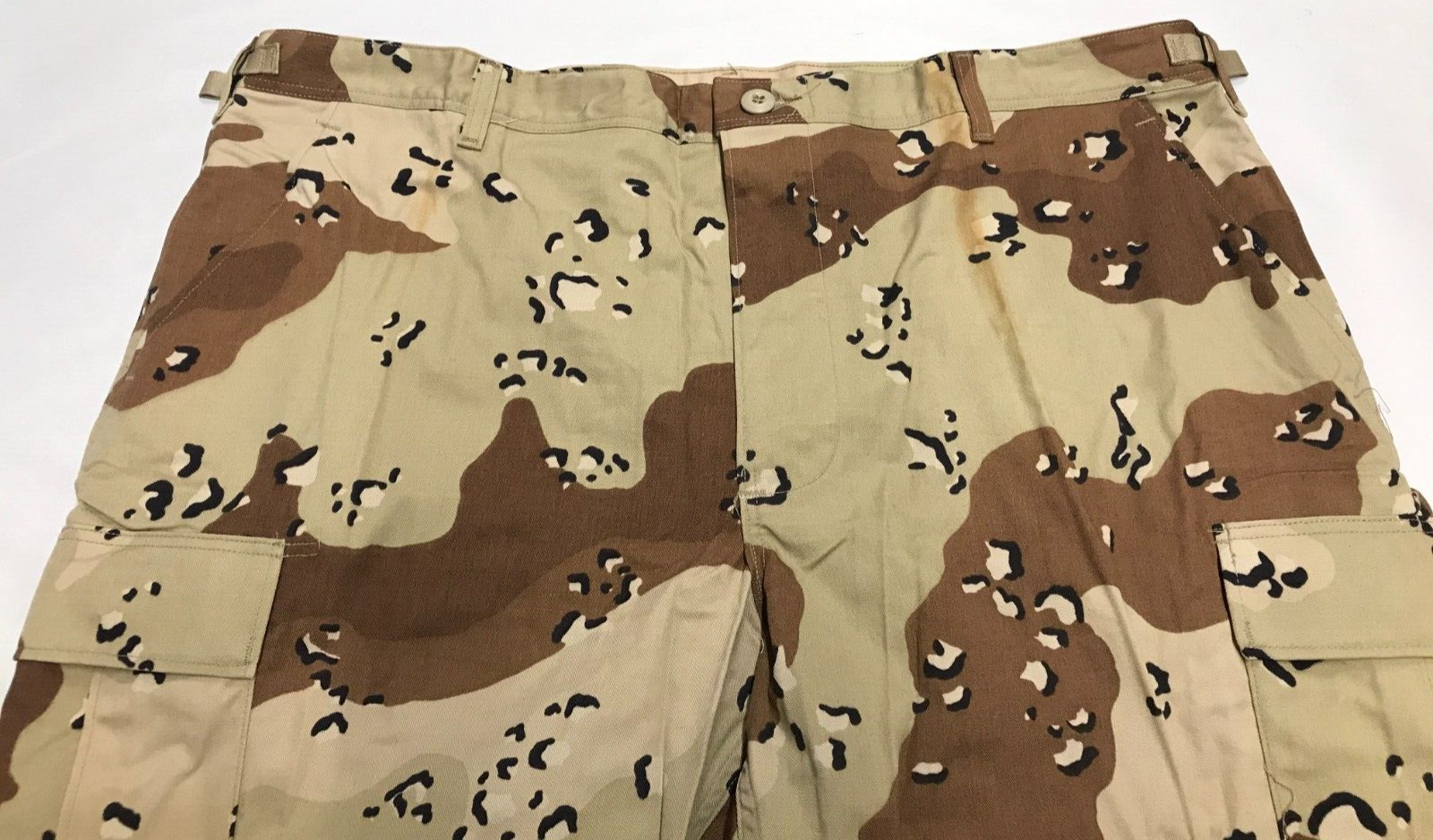 Wrangler 1991 6 Color Desert BDU Trousers USGI NYCO X Large Short NOS w/ Stains