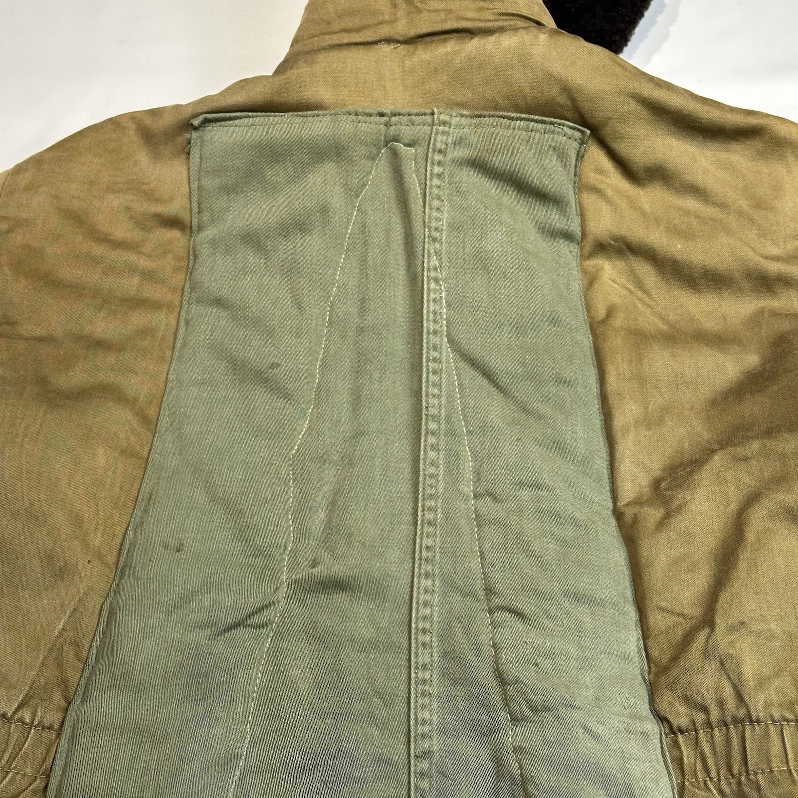 VTG WWII US Military B-9 Parka Cold Weather Jacket L Altered Distressed