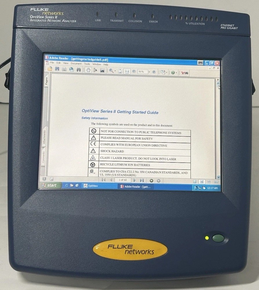Fluke Network Optiview Series II Integrated Network Analyzer Excellent Condition