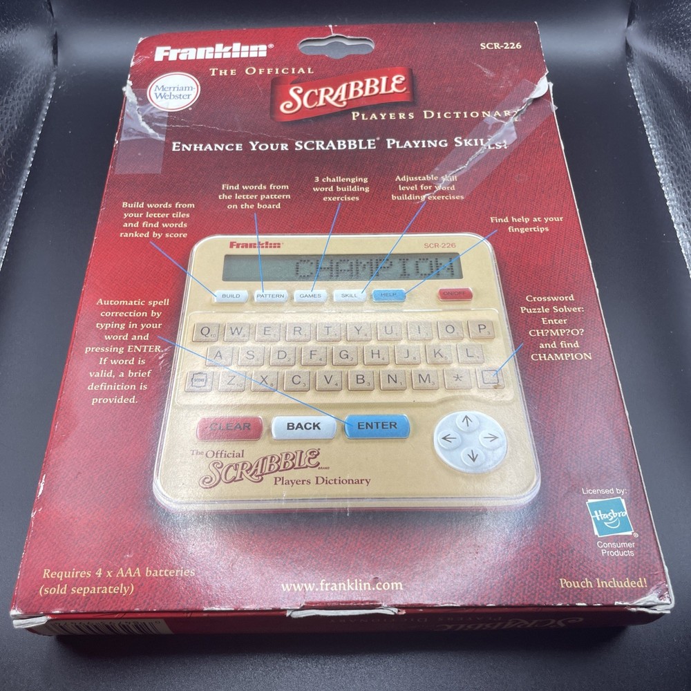 Franklin Scrabble Player’s Dictionary Electronic - 1060 - Tested!