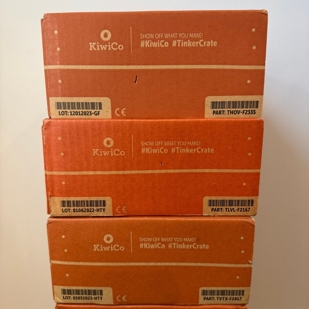 KiwiCo Tinker Crate STEM Science Engineering Kit Bundle 7 Boxes Ages 9+ NEW