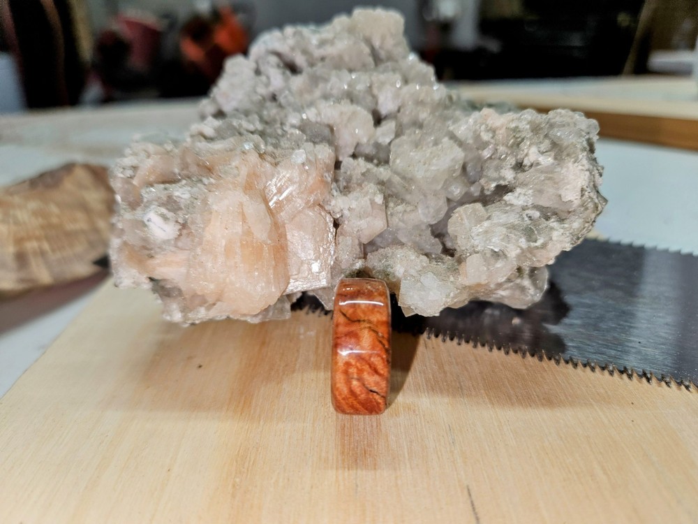 Solid Wood Ring. Stabalized Mesquite Burl. Size(s) 5-14