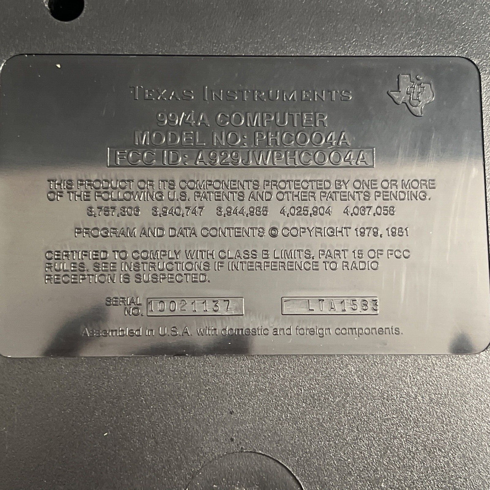 2) Texas Instruments TI-99/4A Computer w/ 1 Power Supply & Manuals Untested