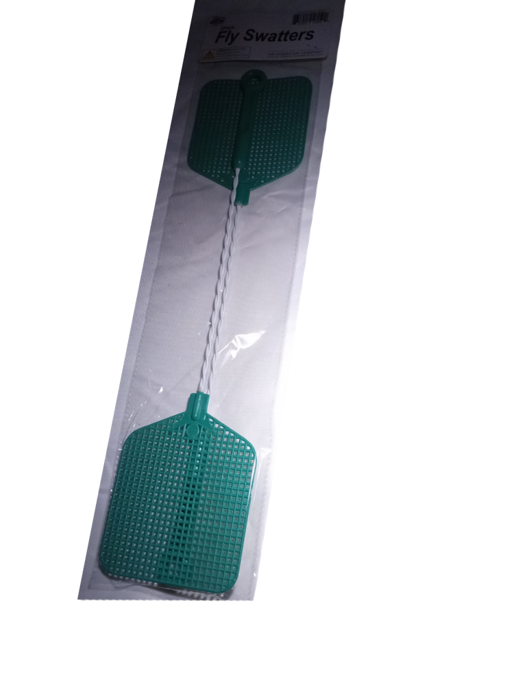 Fly Swatter with Wire Handles & Plastic Grip, 4 Colors, (2 Pack)