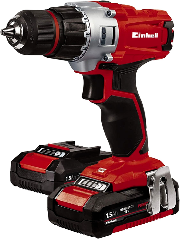 Einhell TE-CD 18-Volt Cordless 2-Speed 1250 RPM MAX Workshop Drill/Driver Kit