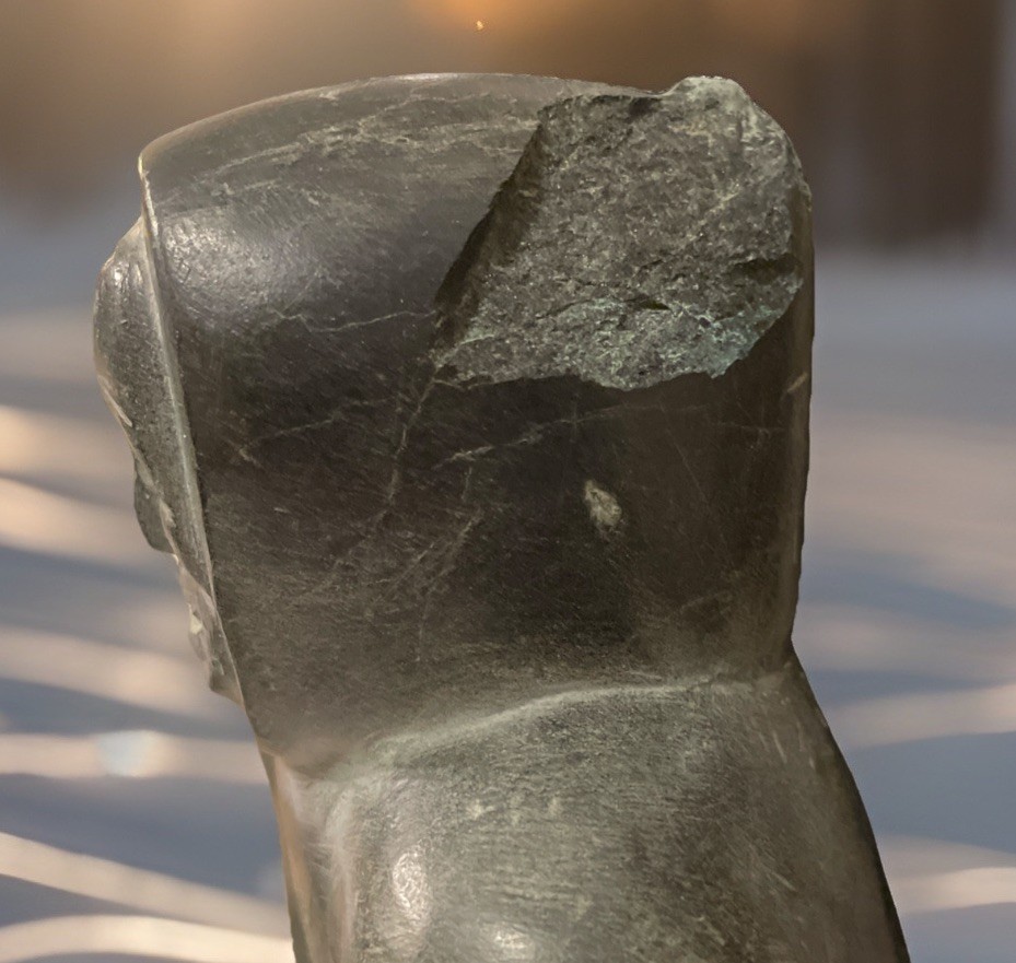 Vtg Eskimo Art Inuit Soapstone Canada Sculpture 6.5 Lbs 9 X 5” PLEASE READ