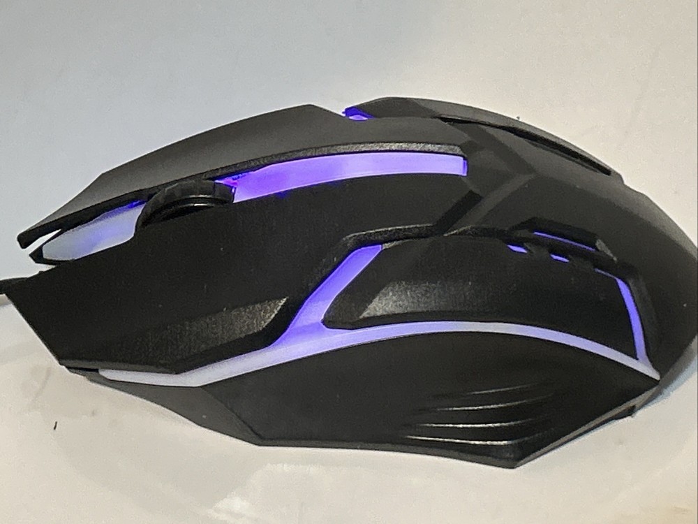 Rainbow Backlit Gaming Mouse (X1) Optical Wired, Changes Colors New Open Box