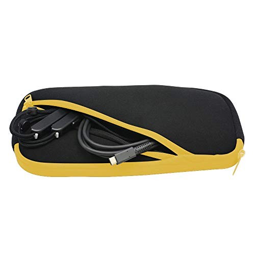 (For Switch Lite) Slim Soft Pouch (black yellow) - Switch Lite