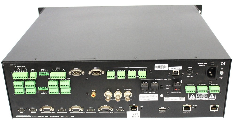 Crestron DMPS-200-C Series HDMI Digital Media Switcher Presentation System