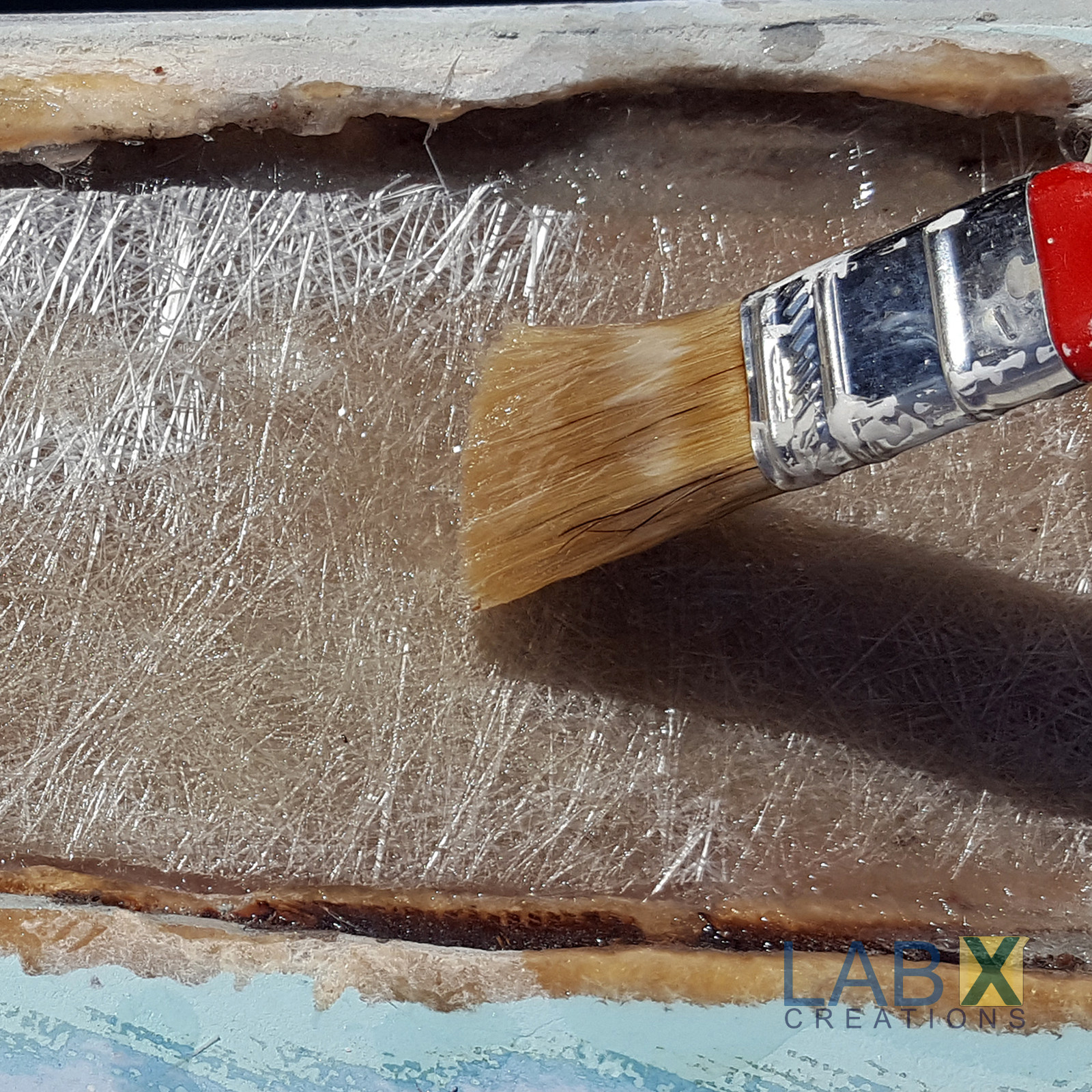 FIBERLAM PLUS FIBERGLASS RESIN 5 Gallon +MEKP (Laminating cloth, CSM, biaxial)