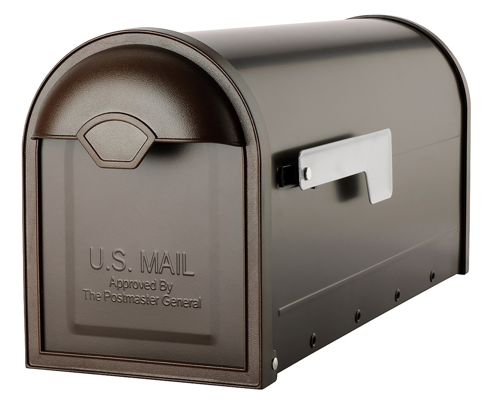 Architectural Mailboxes 8830RZ-10 Winston Post Mount Medium, Rubbed Bronze
