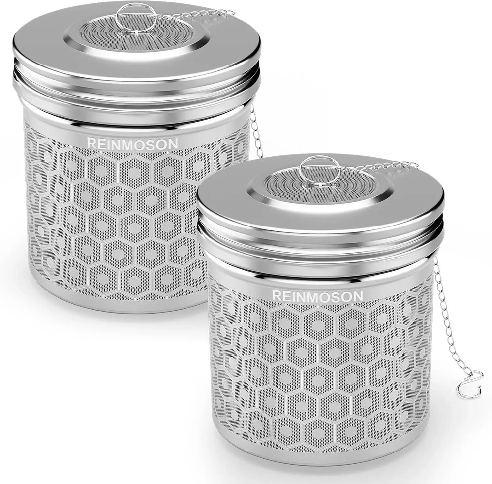 2 Pack Extra Large Tea Infuser for Loose Tea & Spice Infuser for Cooking, Extra
