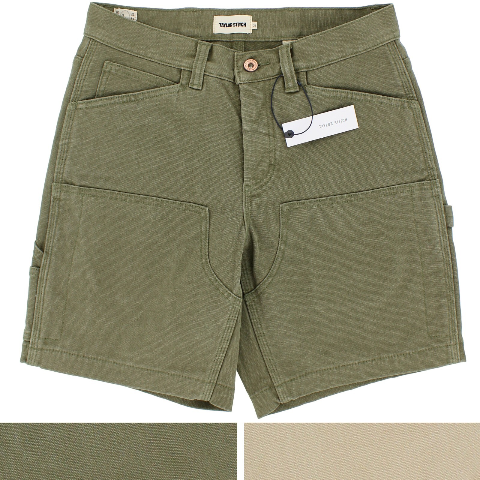 Taylor Stitch Shaper Shorts, Men's, Sand Boss Duck, 8 inch Inseam