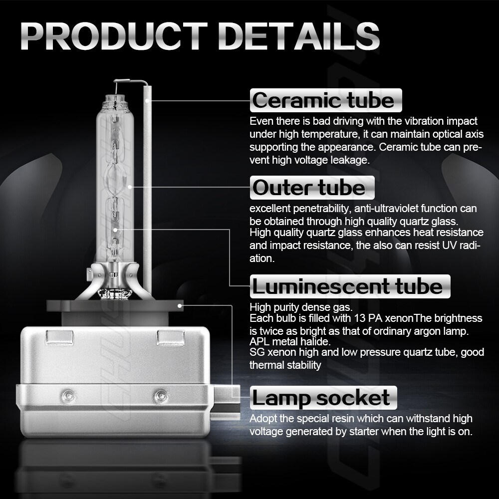 Set(2) D3S HID Xenon Bulb Replace Factory HID Headlight Pair 6000K White BRIGHT