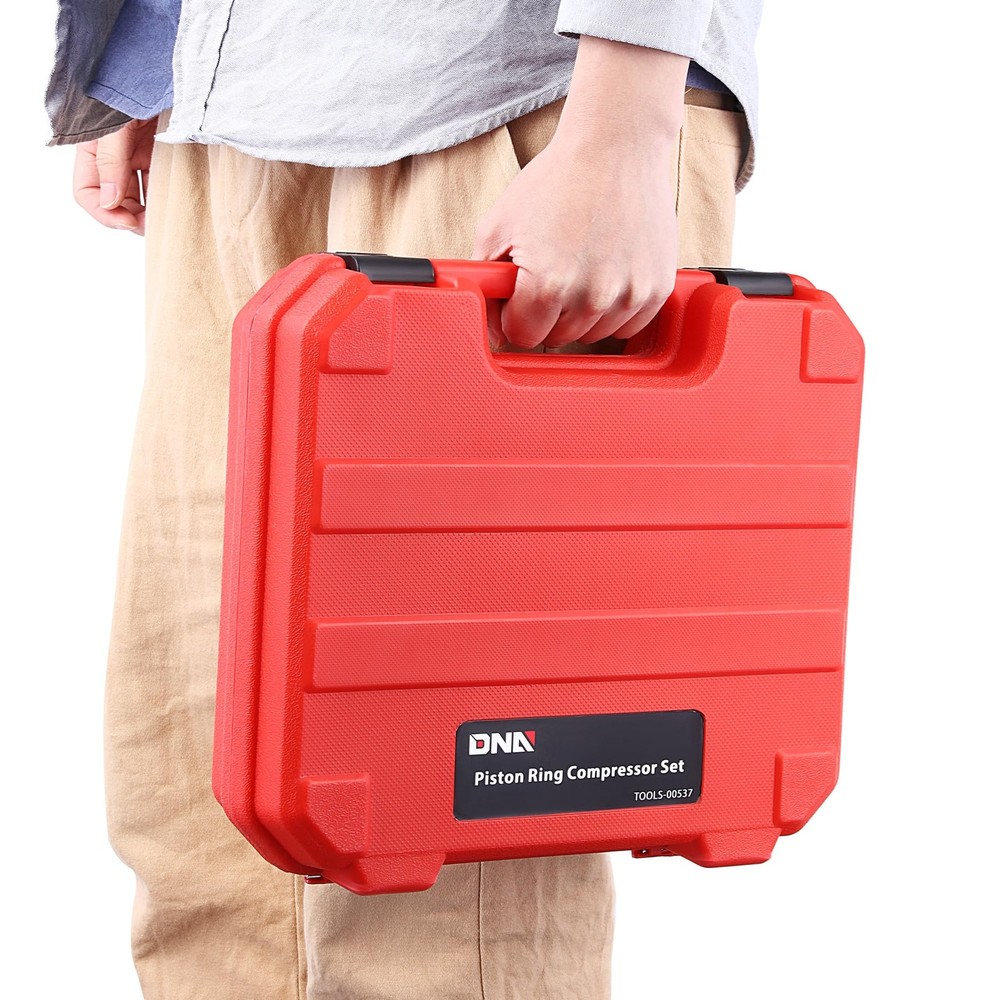 DNA MOTORING Engine Piston Ring Compressor Set with Compression Pliers and 7 ...