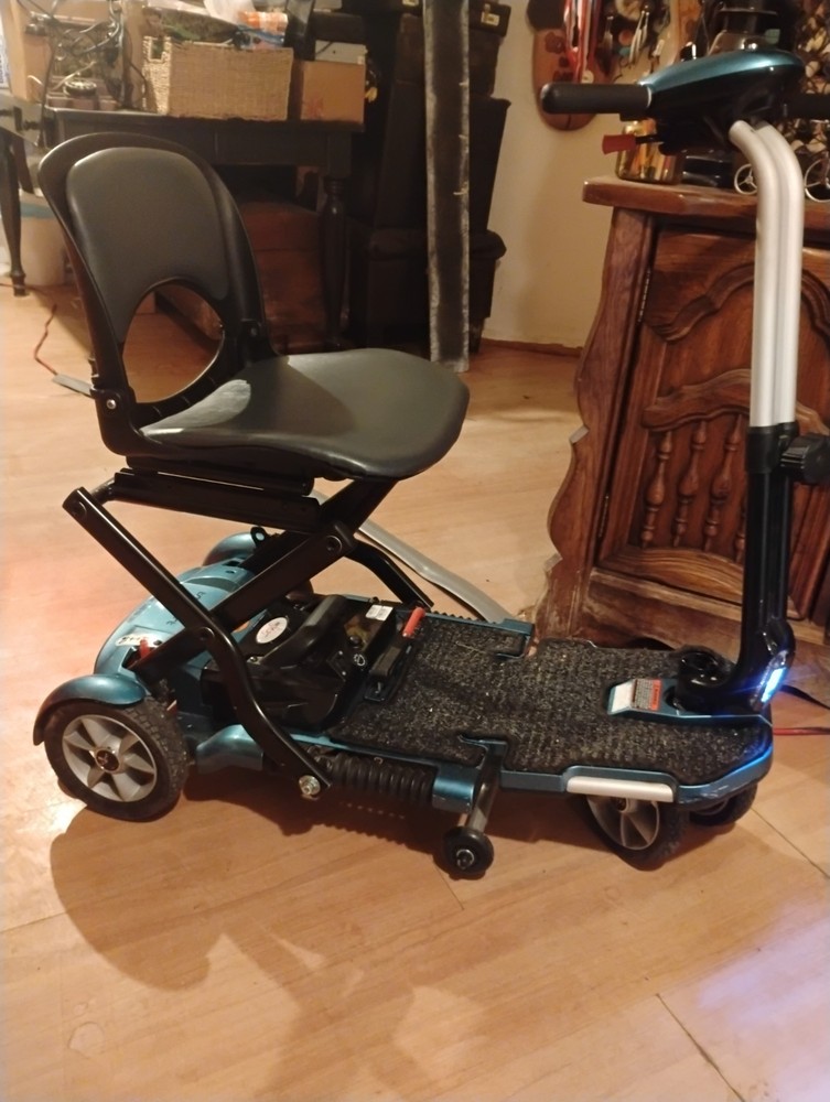 EV Rider S19+ 4-Wheeled Foldable  Mobility Scooter Blue