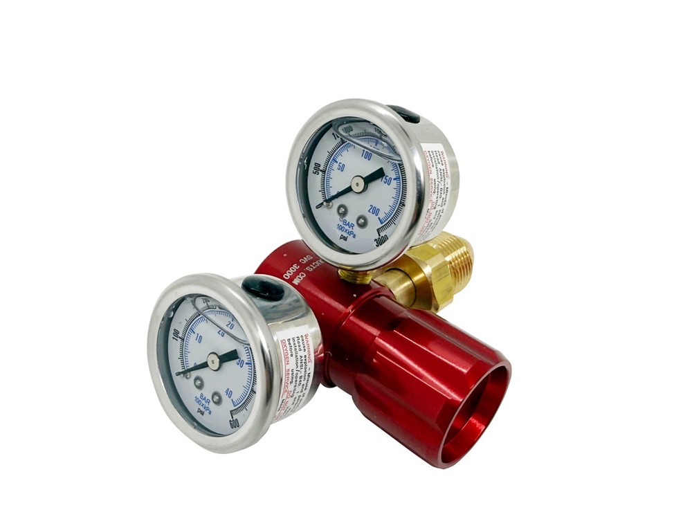 PREECE PRECISION ARGON Regulator 400psi with Liquid Filled Gauges