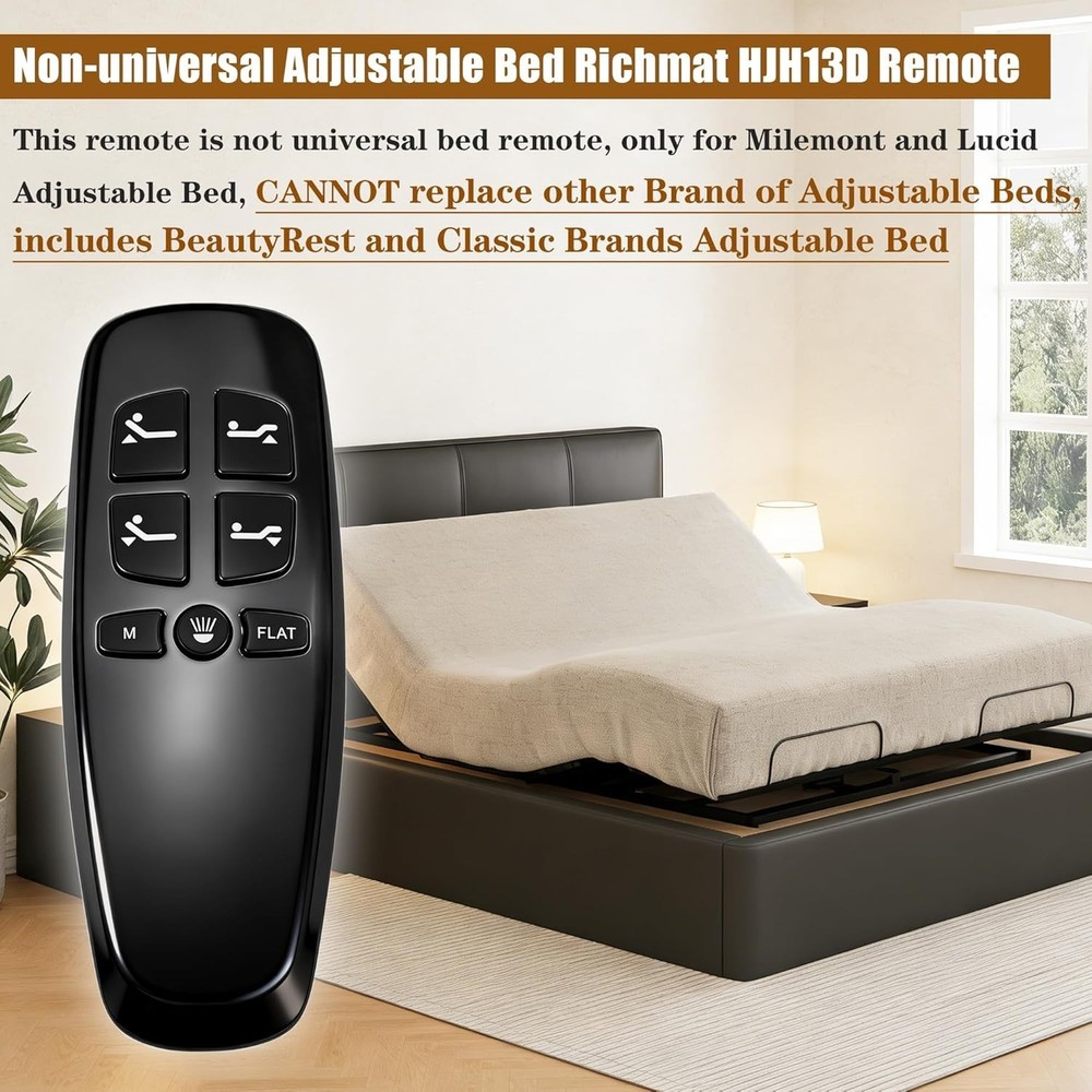 Non-Universal Adjustable Bed Remote Control Replacement