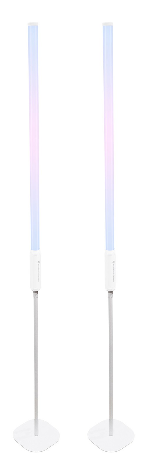 Rockville SABER STAND X2 WHITE Pair of Stands for Rock Saber Lights + Travel Bag