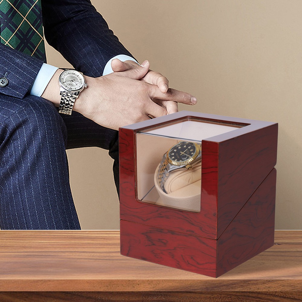 Automatic Watch Winder Box Single Storage Display Case Box Silent Motors