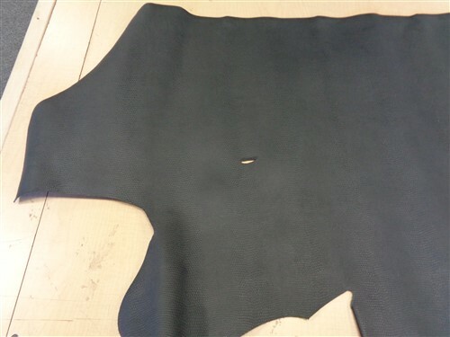 LEATHER HIDE BLACK TEXTURED 79" X 35 1/2"