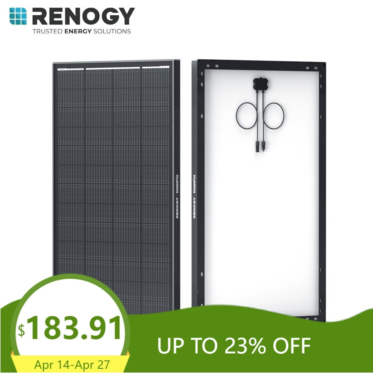 Renogy 200W ShadowFlux Anti-shading N-Type Solar Panel