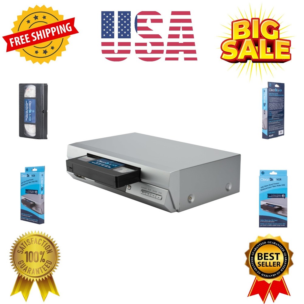 CleanDr VHS Video Head Cleaner, Dry Technology - No Fluid Required