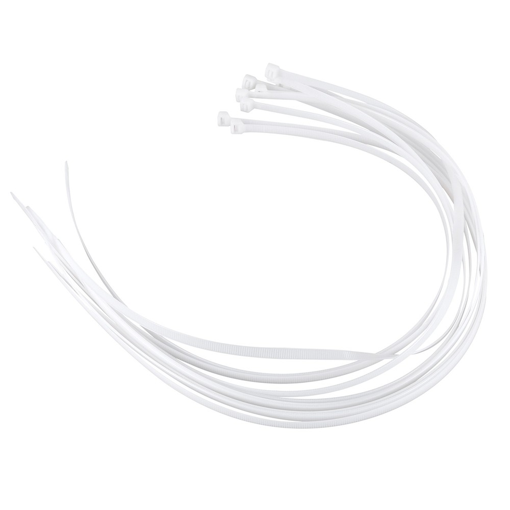 10X Extra Long 76Cm Cable Ties White Zip Wraps A7L42320