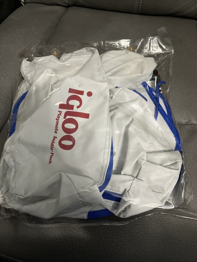 VINTAGE Igloo Playmate Saddle Pack Accessory Bag By Igloo Not Used Extra Storage