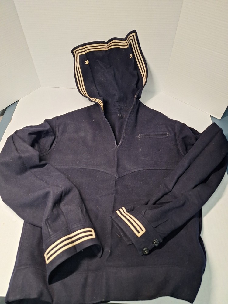 WW ll Navy Cracker Jack Top, Wool, Navy Memorabilia