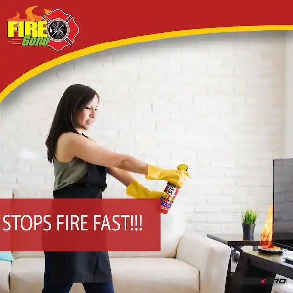 16 Oz. A:B:C Multiple Use Fire Extinguisher Spray Suppressant