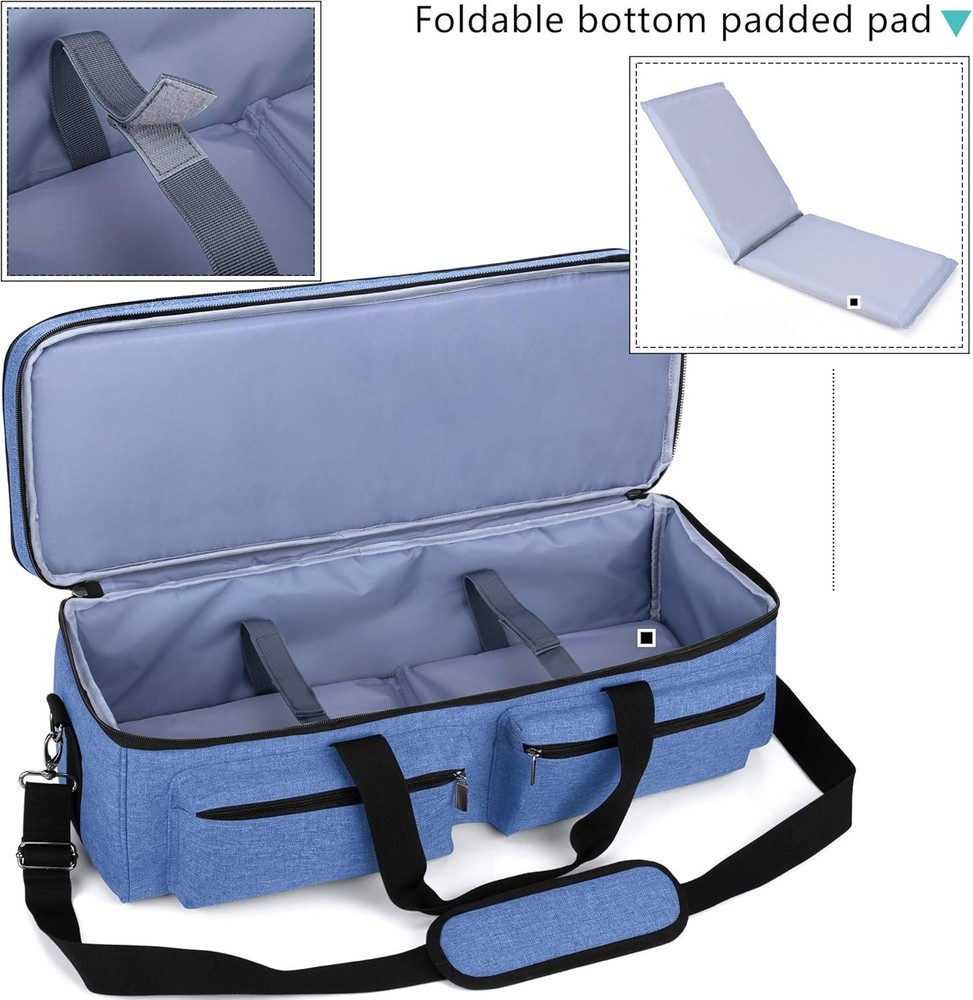 Blue Double-Layer Bag for Cricut Explore & Maker - Portable & Functional