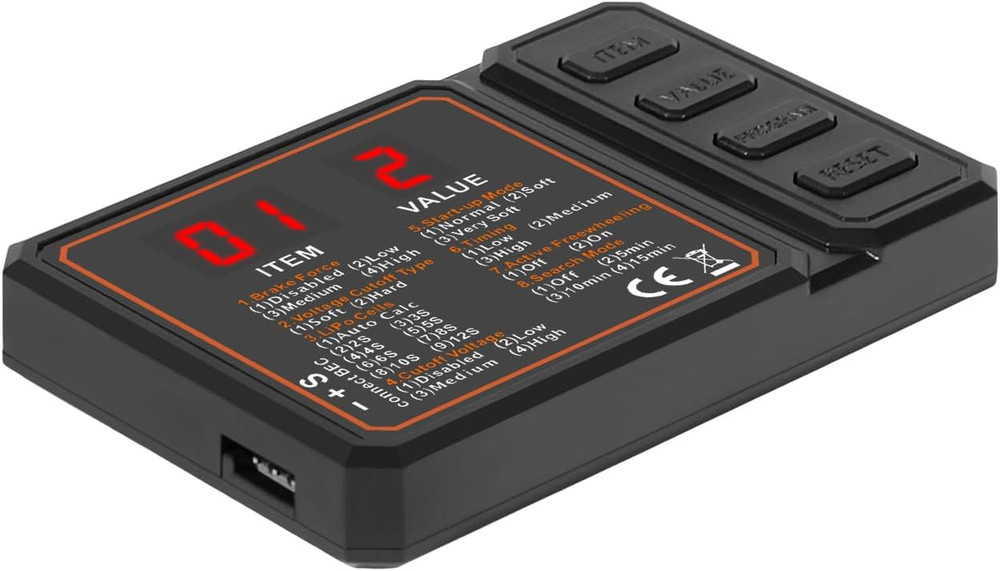 Portable Brushless Speed Controller Programming Card for Car and Helicopter Mode