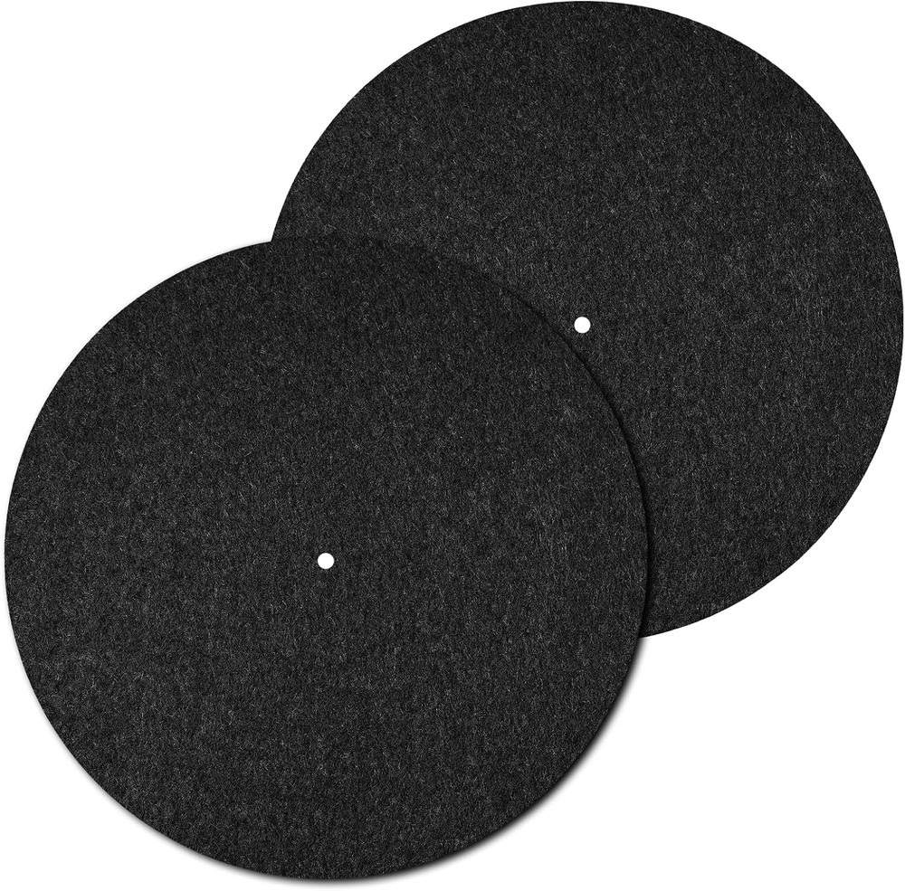 2 Pack 12 Inch Turntable Felt Slipmats Anti Static