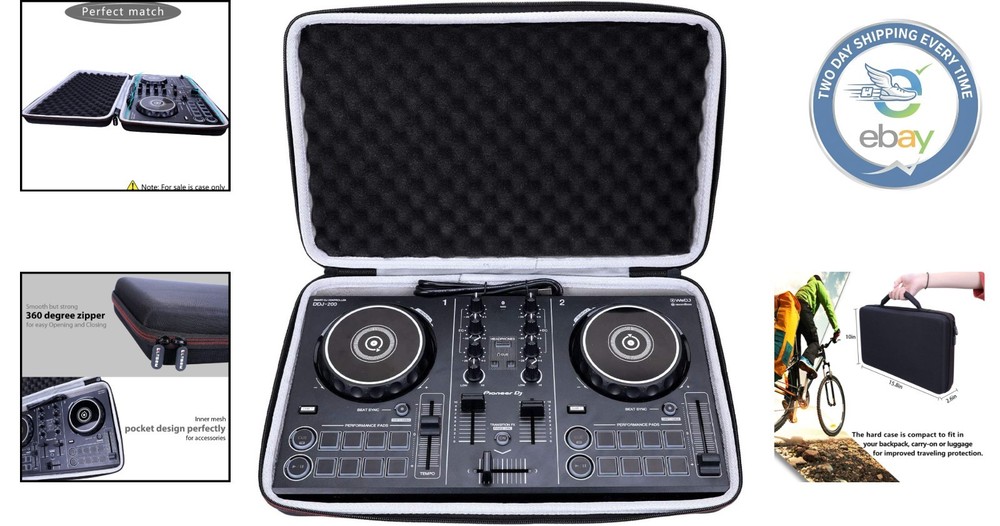 Hercules Inpulse 200 & DJ DDJ-200 Case - Compact, Portable Hard Shell Protection