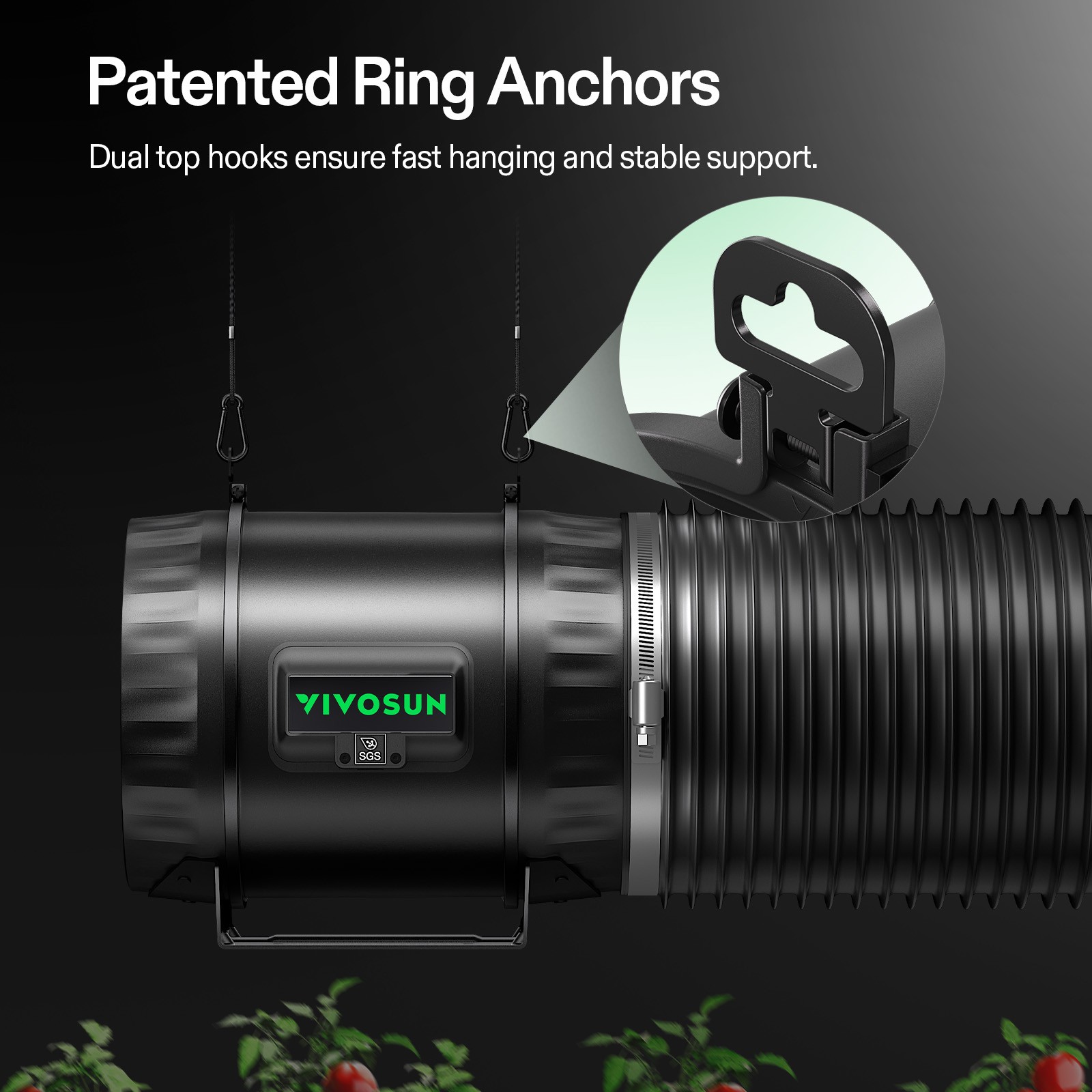 VIVOSUN Smart Air Filtration PRO Kit T8 Inline Ducting Fan Filter E42A+ Growhub