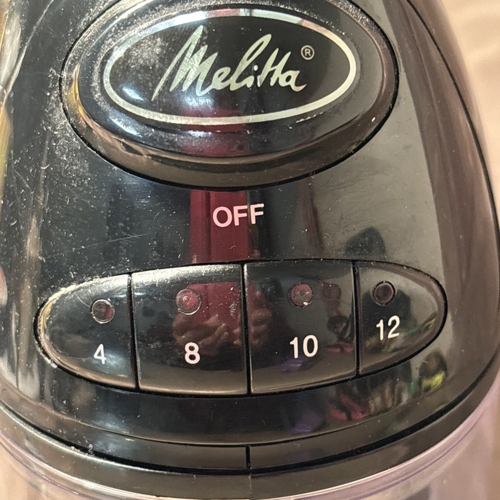 Melitta Perfect Touch MEBG8B Adjustable Coffee Mill Grinder Variable Grind Black